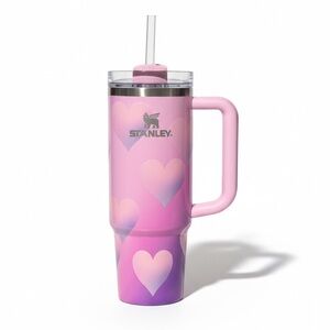 ❤️ Stanley Pink and Purple Ombré Heart Tumbler